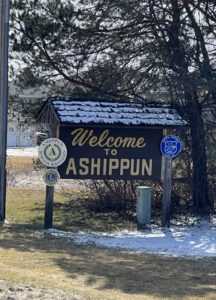 ashippun wisconsin welcome sign funds